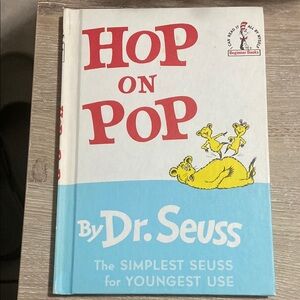 Hop On Pop By Dr. Seuss 1963 Beginner Books Hardcover Vintage